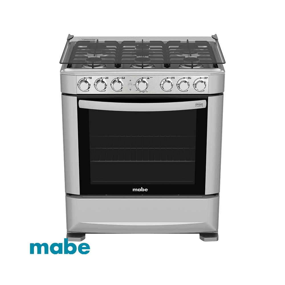 Cocina a Gas Mabe 6 Quemadores Acero Inox EM7620FX0