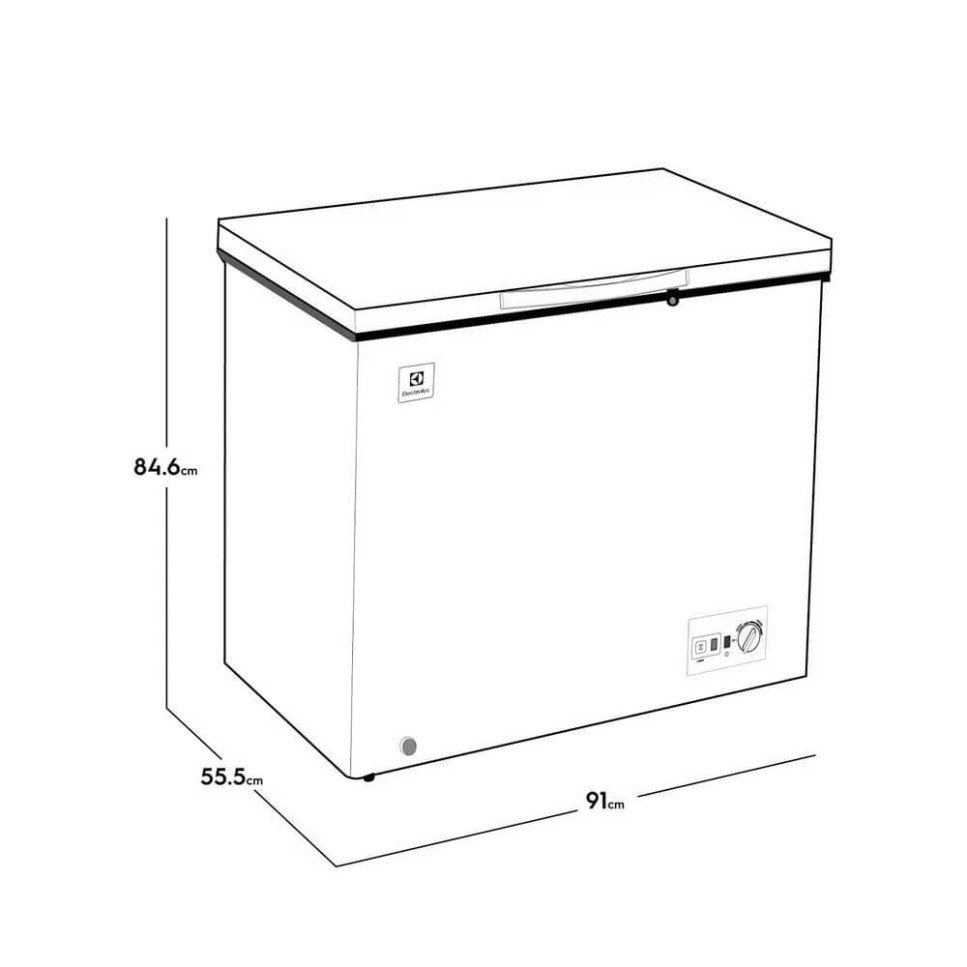 Congelador Horizontal Electrolux Dual 200 Litros Puerta Metálica EFCC20A6HQW
