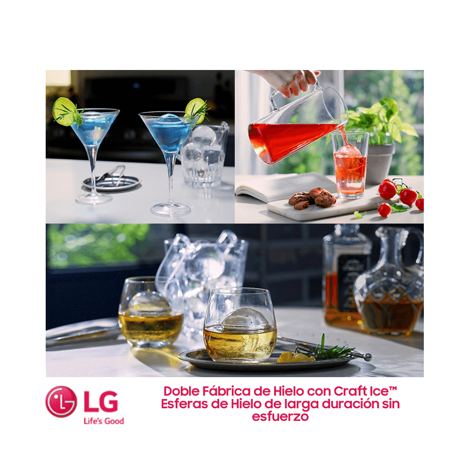 Refrigeradora LG Instaview Inverter French Door 678 Litros Craft Ice™ LM85SXD