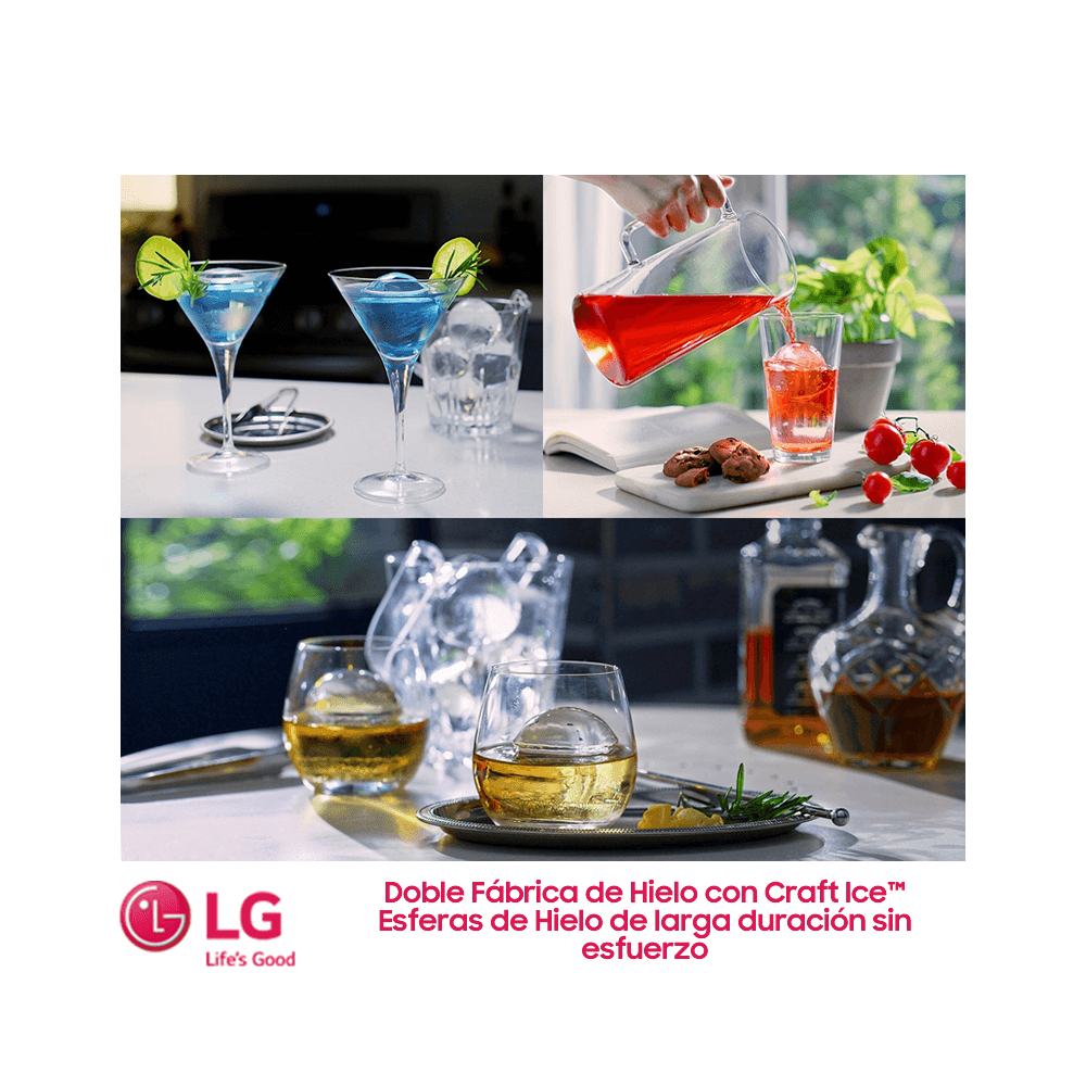 Refrigeradora LG Instaview Inverter French Door 678 Litros Craft Ice™ LM85SXD