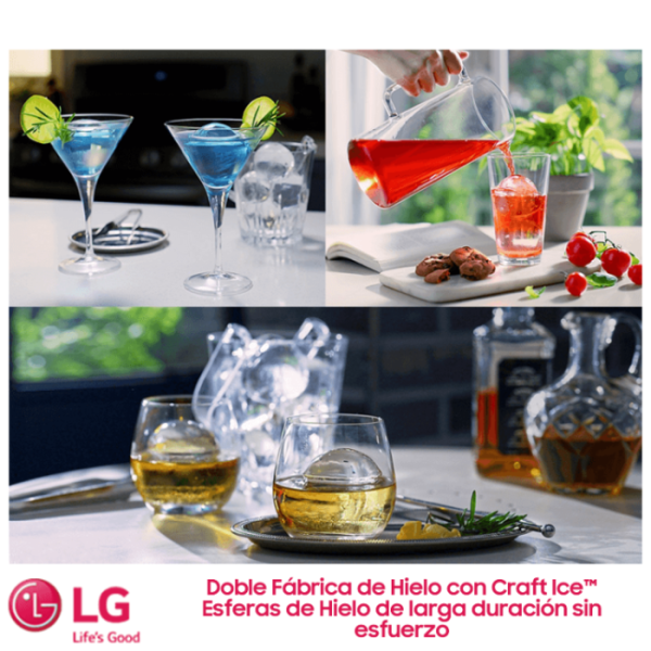 Refrigeradora LG Instaview Inverter French Door 678 Litros Craft Ice™ LM85SXD