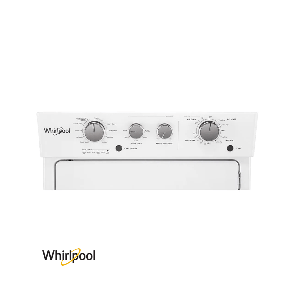 Torre de Lavado Whirlpool a Gas 20kgs - 44 libras 7MWGT4027HW