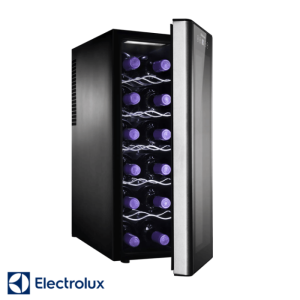 Cava Refrigeradora de Vinos Electrolux de 12 Botellas EWW123XSLB