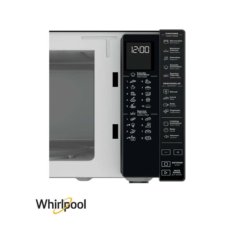 Microondas Whirlpool 30 litros 900W Panel Touch WM1811B