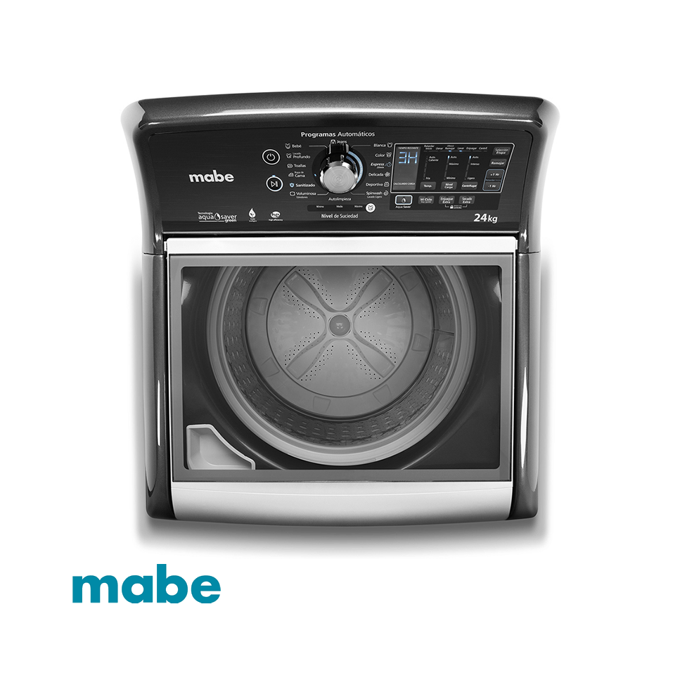 Lavadora Mabe 24 Kgs – 53 Lbs Digital Sin Agitador LMH74201WDAB0