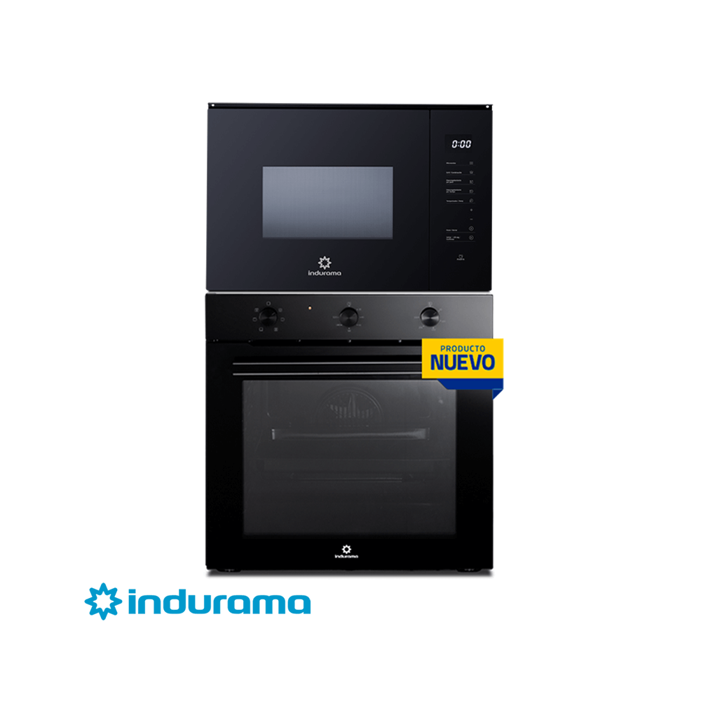 Combo Indurama Horno Eléctrico Empotrable 220v + Microondas Eléctrico Empotrable 220v