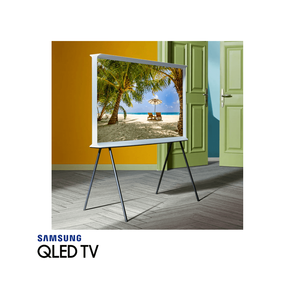 Televisor Samsung QLED Serif 55 Pulgadas UHD 4K Con Caballete 55LS01TAPXPA