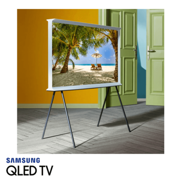 Televisor Samsung QLED Serif 55 Pulgadas UHD 4K Con Caballete 55LS01TAPXPA