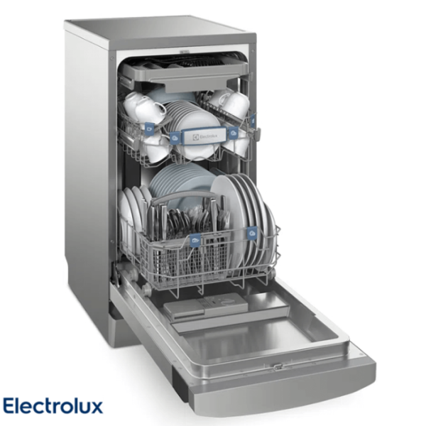Lavavajillas Electrolux con Higienizador Libre Instalación 10 Servicios Acero Inox EHFE10T7MSBUS