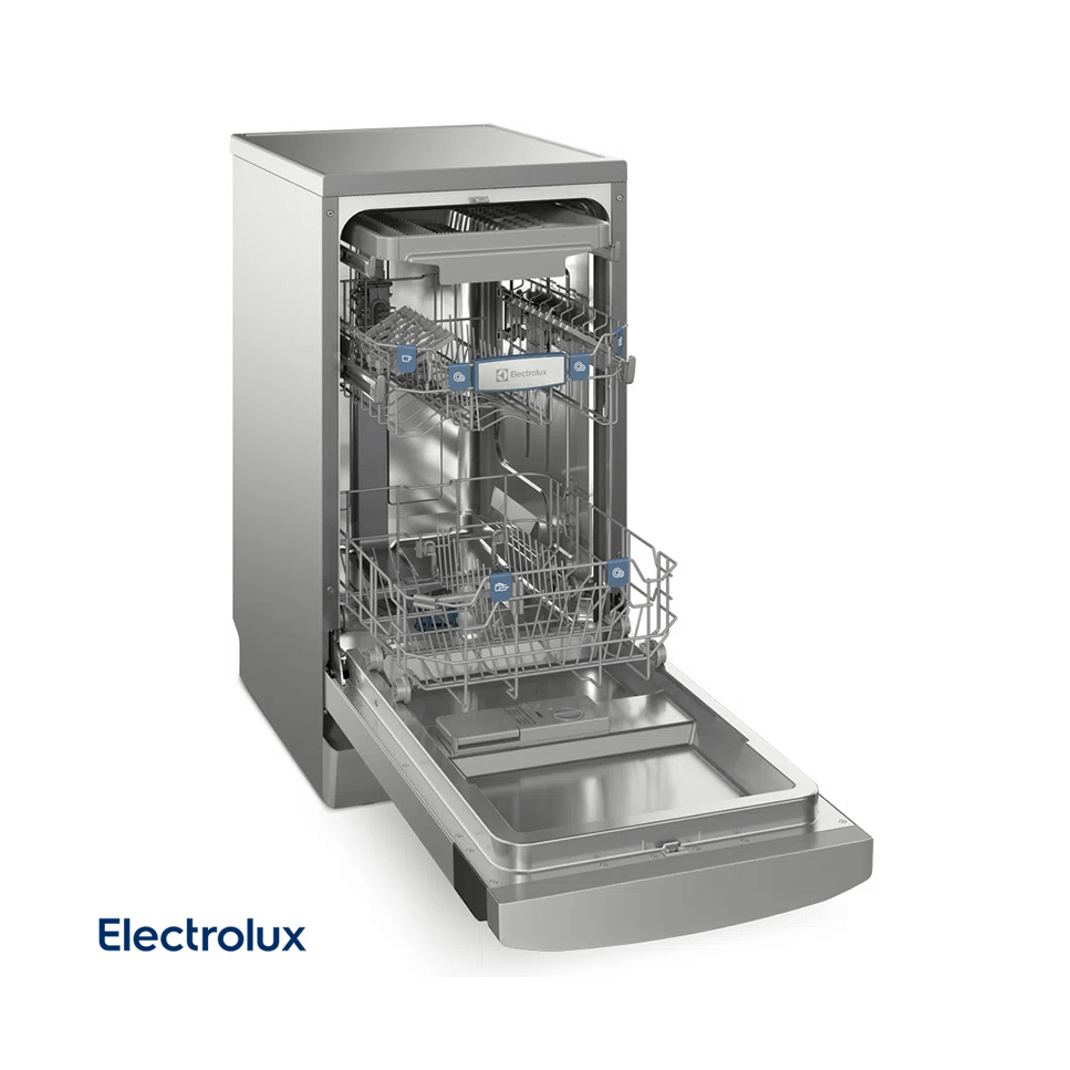 Lavavajillas Electrolux con Higienizador Libre Instalación 10 Servicios Acero Inox EHFE10T7MSBUS