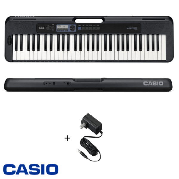 Teclado CASIO PORTATIL de 61 Teclas con Pantalla LCD 60 Melodías CT-S300