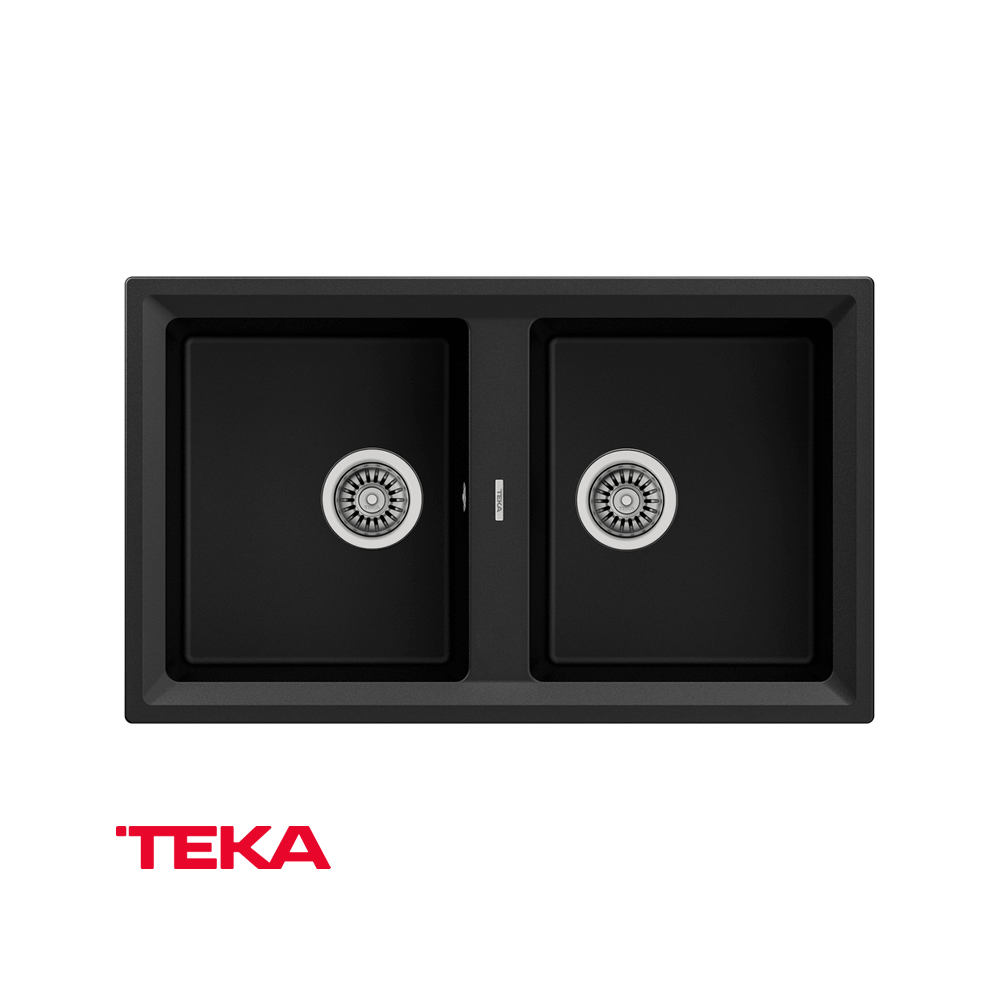 Fregadero TEKA Bajo Mesón De 2 Pozos STONE 90 B-TG 2B