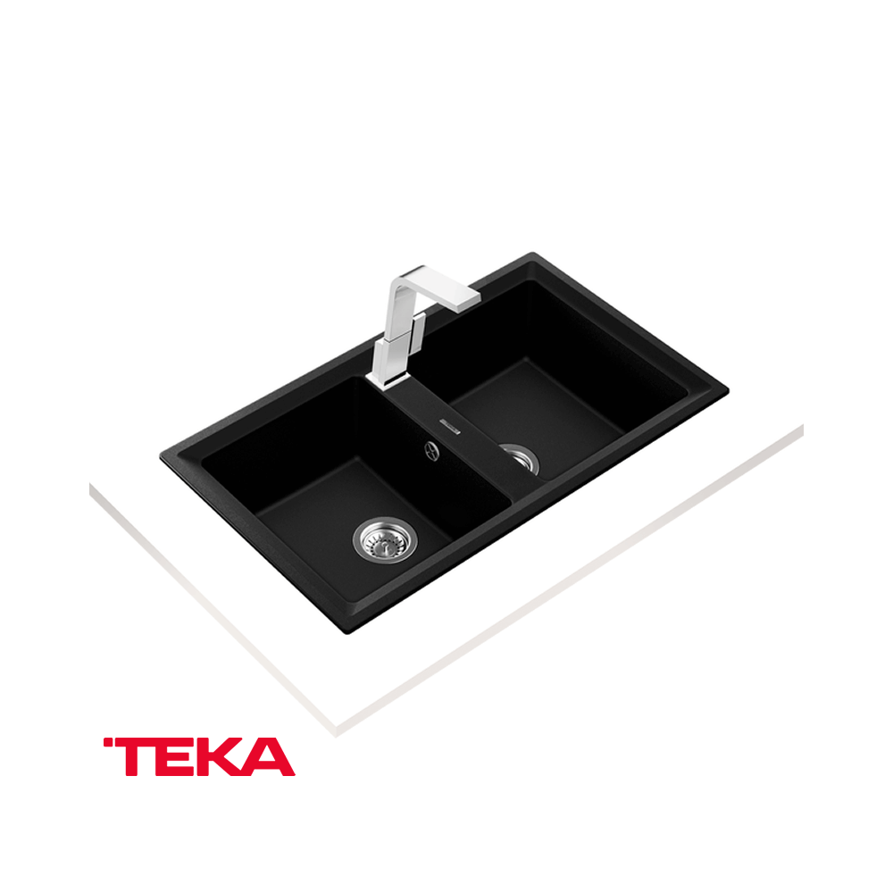 Fregadero TEKA Bajo Mesón De 2 Pozos STONE 90 B-TG 2B