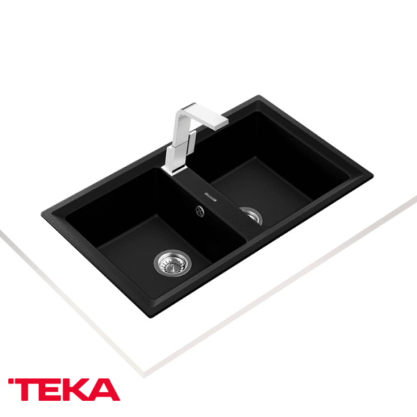 Fregadero TEKA Bajo Mesón De 2 Pozos STONE 90 B-TG 2B