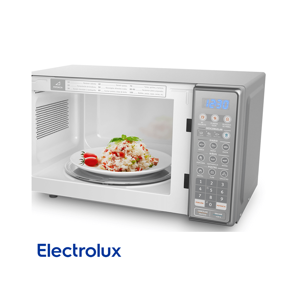 Microondas Electrolux 20 Litros 800W Gris EMDO20S3GSEUG