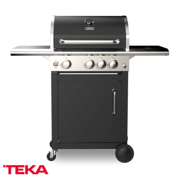 Parrilla Asadora de Gas Teka 4 Quemadores + 1 Auxiliar BBQ 4100 G
