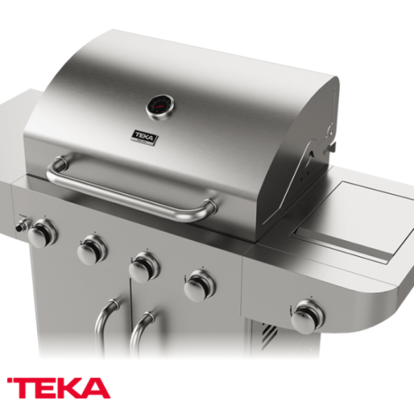 Parrilla Asadora de Gas Teka 4 Quemadores + 1 Auxiliar BBQ 4100 G