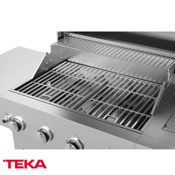 Parrilla Asadora de Gas Teka 4 Quemadores + 1 Auxiliar BBQ 4100 G