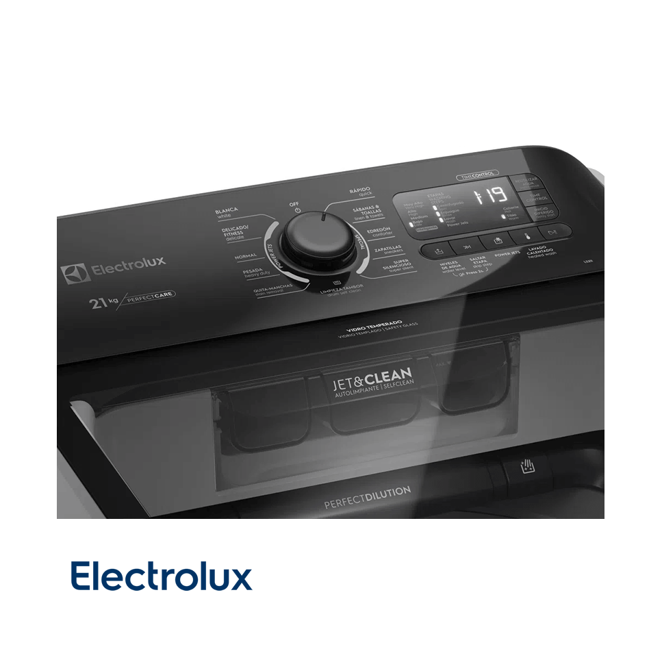 Lavadora Electrolux 21 kgs – 46 Lbs Perfect Care Sin Agitador LS21I