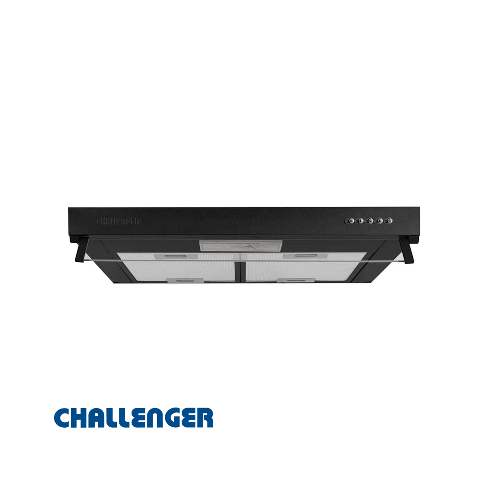 Campana Extractor de Olores Challenger Lineal 60cm Negro CX4562