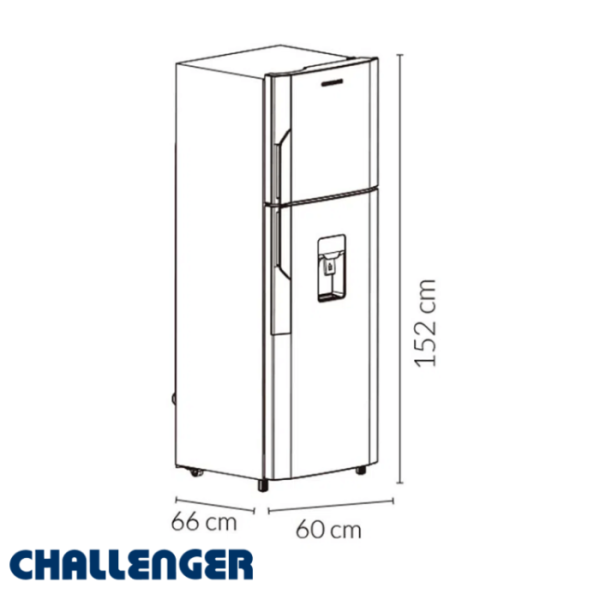 Refrigeradora Challenger 231 Litros con Dispensador CR249