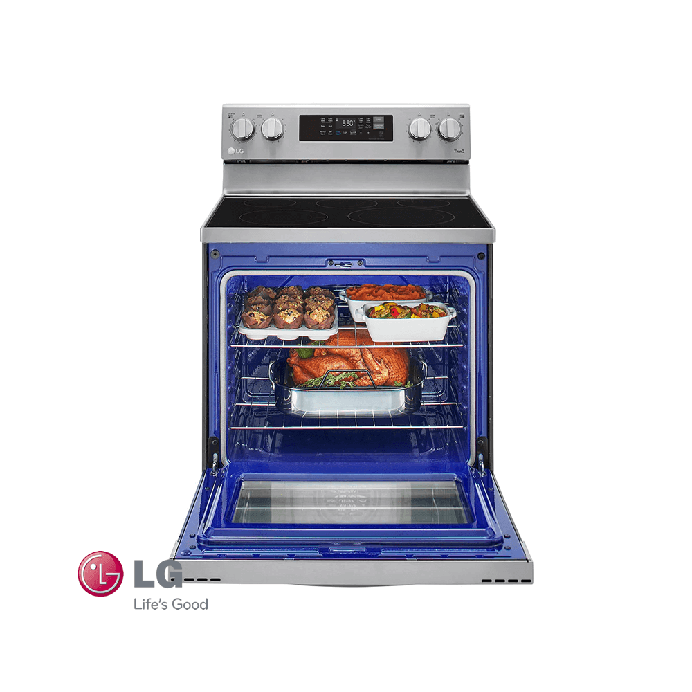 Cocina Eléctrica LG 5 Zonas 9600 Watts Con Air Fryer LREL6323S