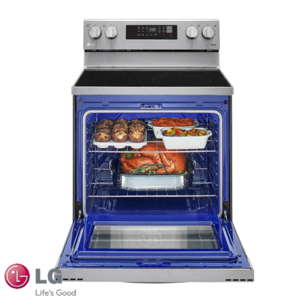 Cocina Eléctrica LG 5 Zonas 9600 Watts Con Air Fryer LREL6323S