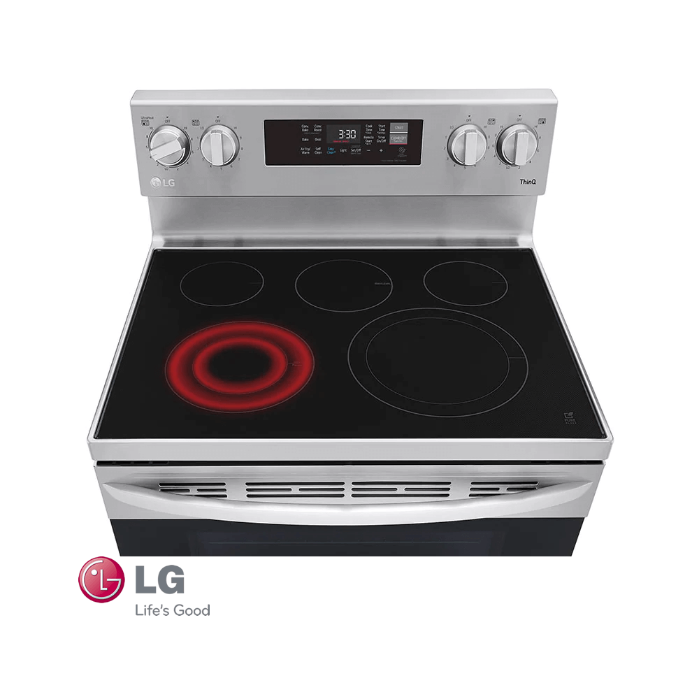 Cocina Eléctrica LG 5 Zonas 9600 Watts Con Air Fryer LREL6323S