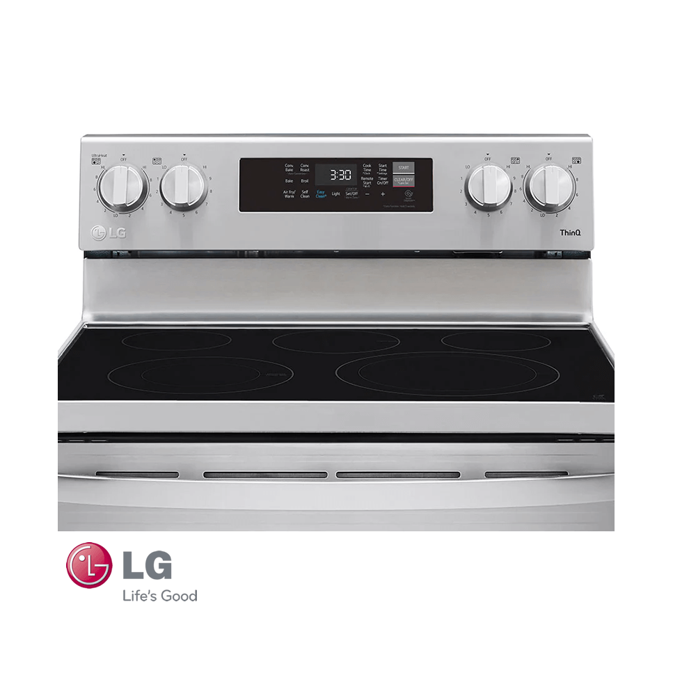 Cocina Eléctrica LG 5 Zonas 9600 Watts Con Air Fryer LREL6323S