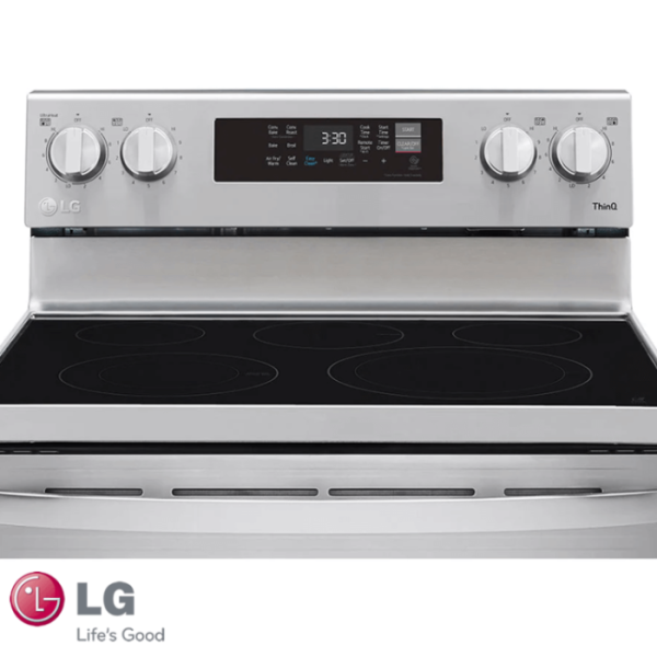 Cocina Eléctrica LG 5 Zonas 9600 Watts Con Air Fryer LREL6323S