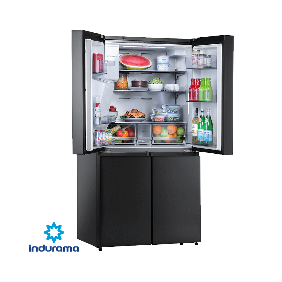 Refrigeradora Indurama Cross Door 647 Litros 4 Puertas RI-885I BLACK