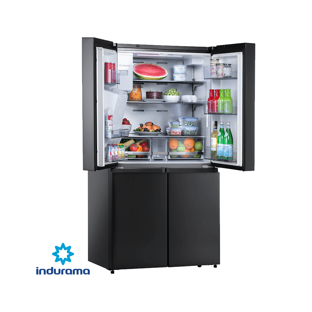 Refrigeradora Indurama Cross Door 647 Litros 4 Puertas RI-885I BLACK