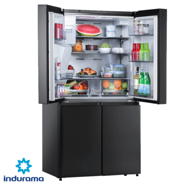Refrigeradora Indurama Cross Door 647 Litros 4 Puertas RI-885I BLACK