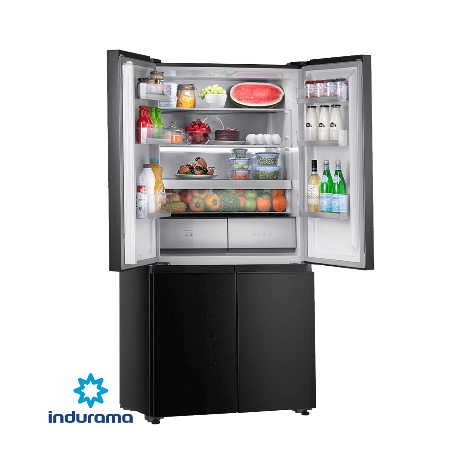 Refrigeradora Indurama Croos Door 586 Litros 4 Puertas RI-880I BLACK