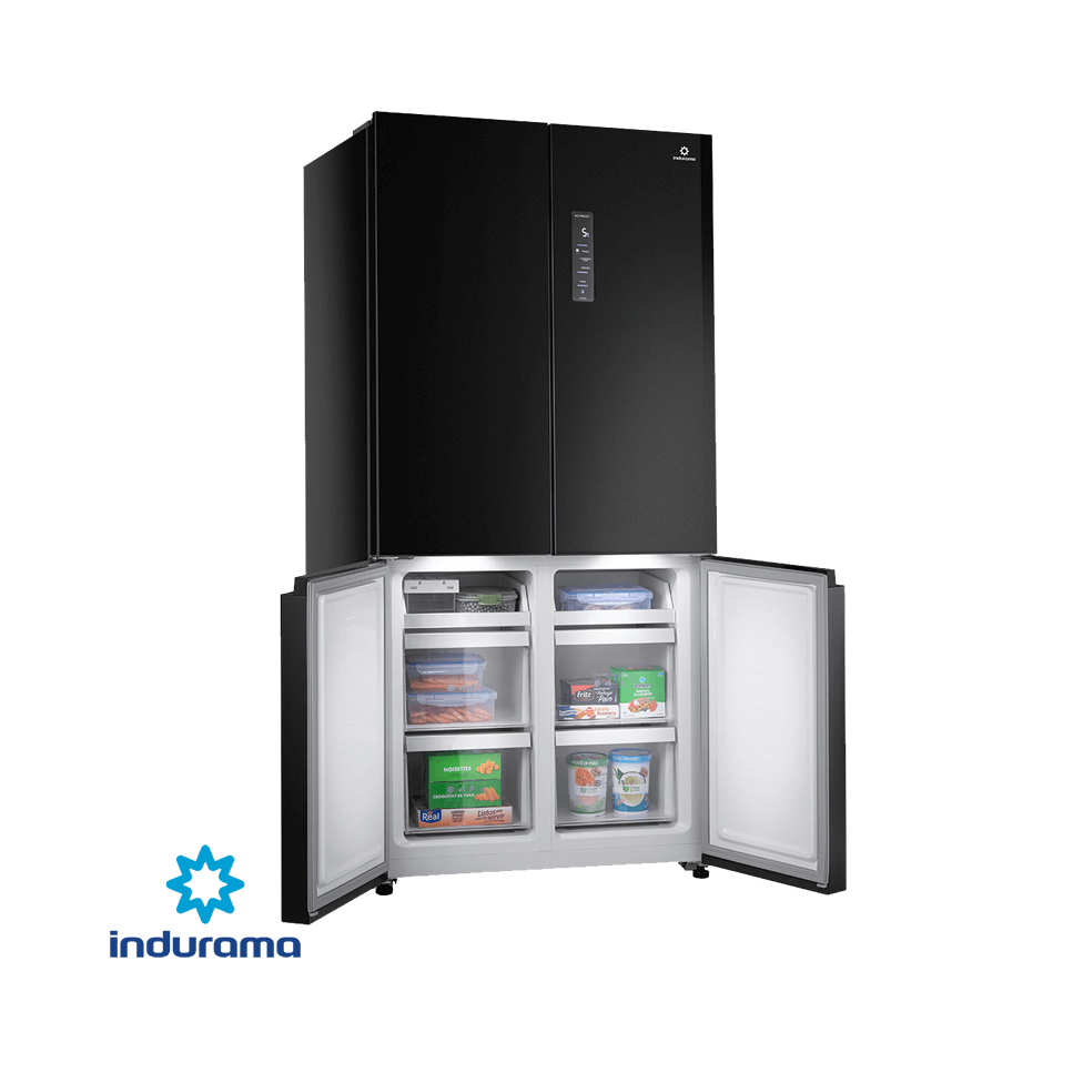 Refrigeradora Indurama Croos Door 586 Litros 4 Puertas RI-880I BLACK