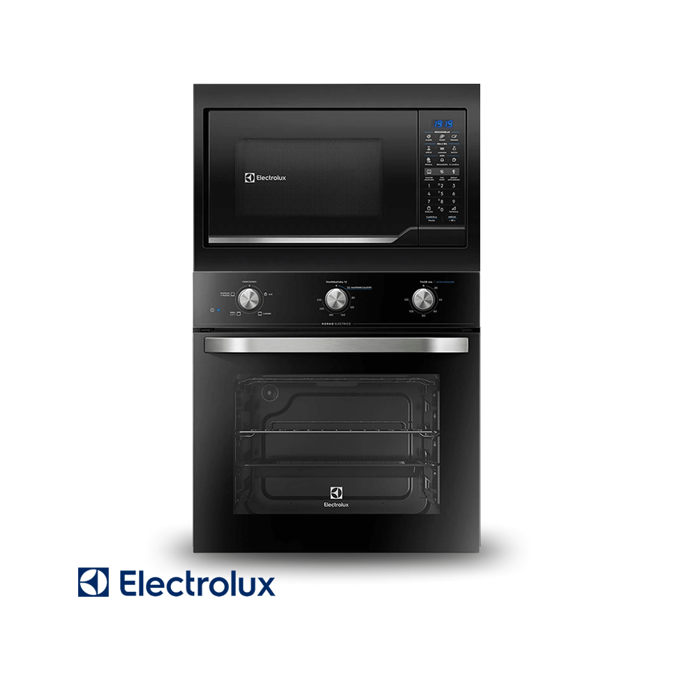 Combo Electrolux Horno Eléctrico Empotrable 220v + Microondas Eléctrico Empotrable 110v