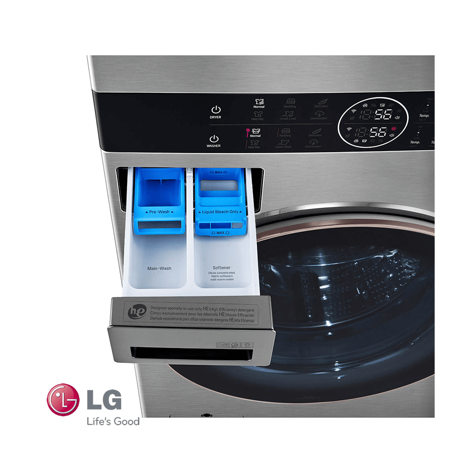 Torre de Lavado Eléctrica LG 22 kgs – 48 Lbs WashTower™ AI Direct Drive™ WK22VS6PE