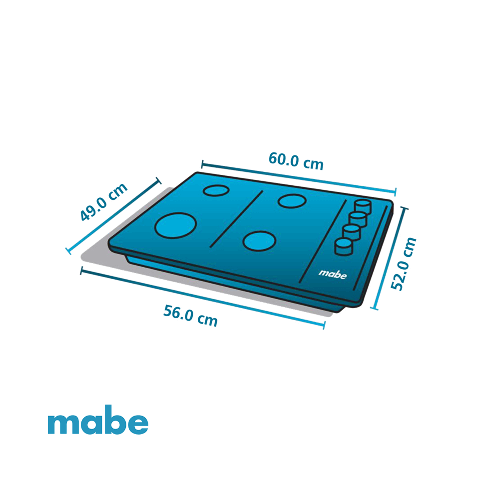Encimera de Inducción Mabe 4 Zonas 60cm 7200W Empotrable PM64IV0