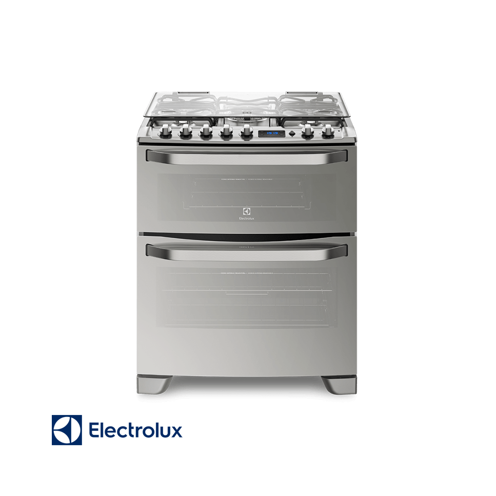 Cocina a Gas Electrolux 5 Quemadores Doble Horno Con Grill 76DXR
