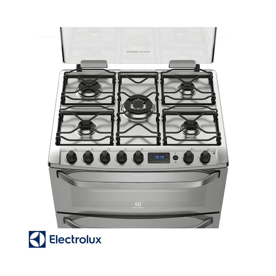 Cocina a Gas Electrolux 5 Quemadores Doble Horno Con Grill 76DXR