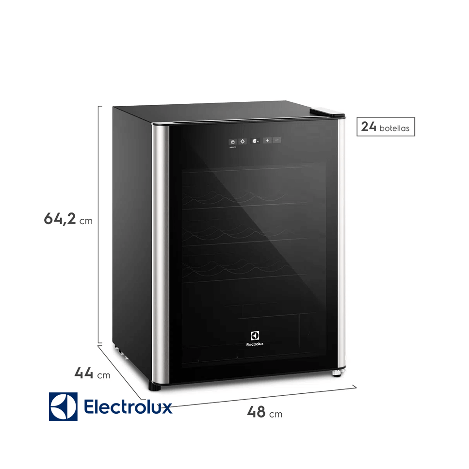 Cava Refrigeradora de Vinos Electrolux de 24 Botellas ERWV24W6MWB