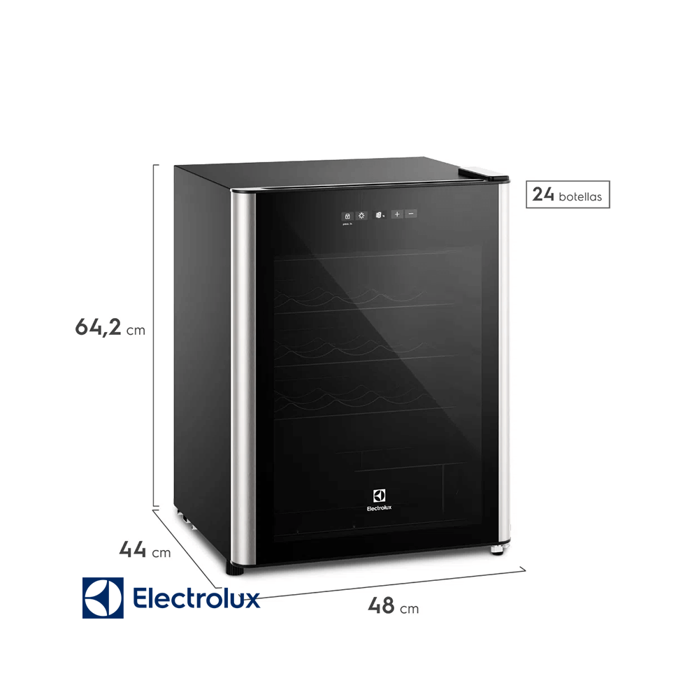 Cava Refrigeradora de Vinos Electrolux de 24 Botellas ERWV24W6MWB