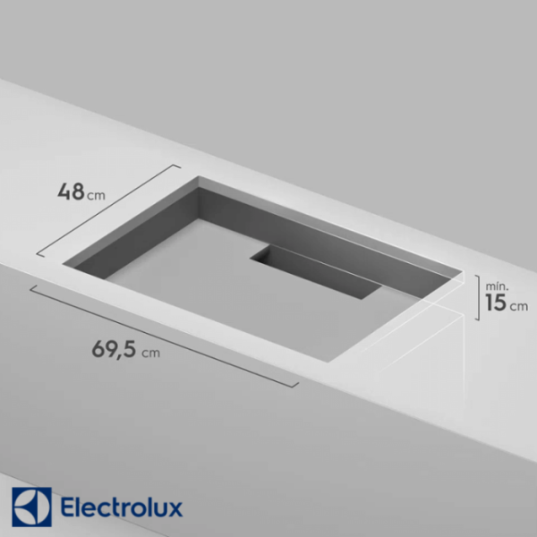 Encimera A Gas Empotrable Electrolux 5 Quemadores 75 cm Acero Inox GT75X