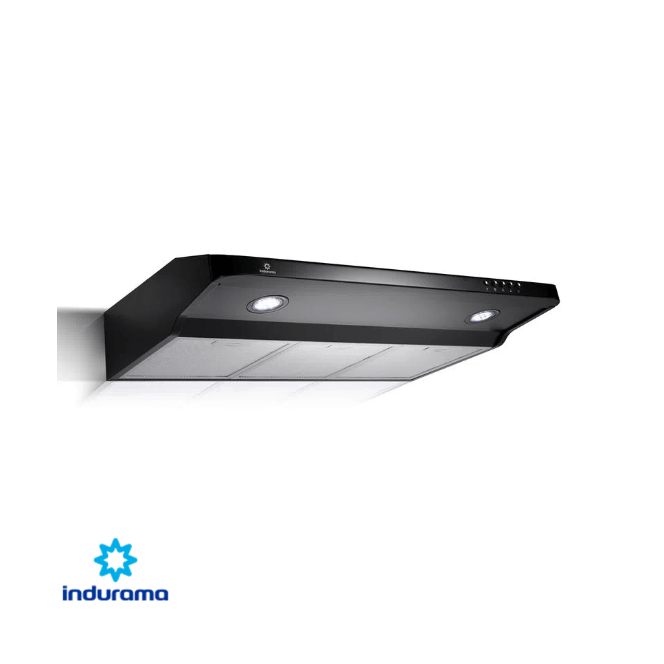 Campana Extractor de Olores Indurama 90 cm Lineal Acero Negro CEI-90NE