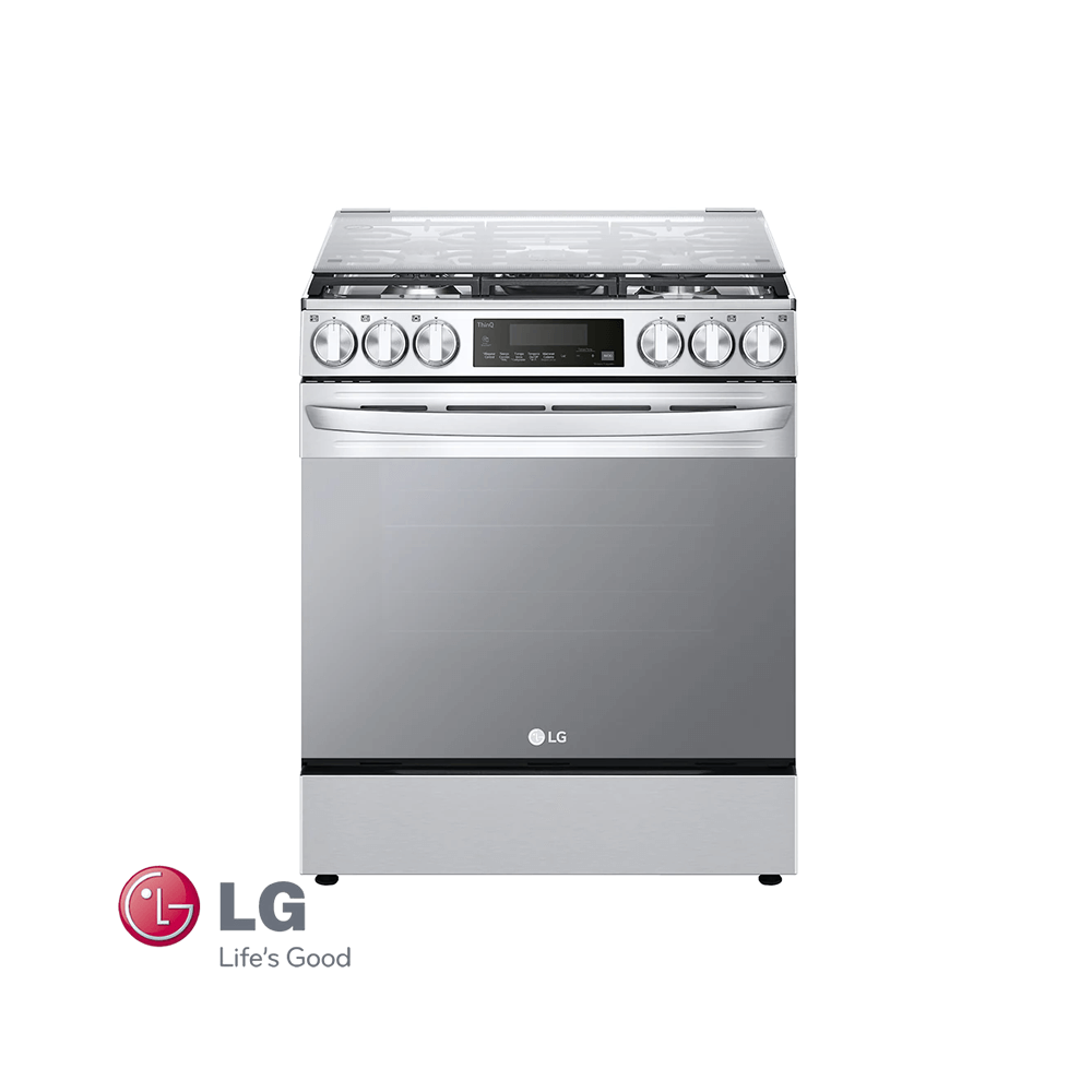 Cocina a Gas LG 5 Quemadores Acero Inoxidable Panel Touch con Grill LRGL5845S