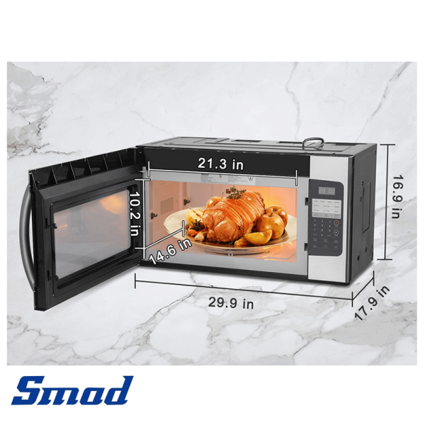 Microondas Empotrable SMAD con Extractor de Olores de 54 Litros – 76 cm DMO100