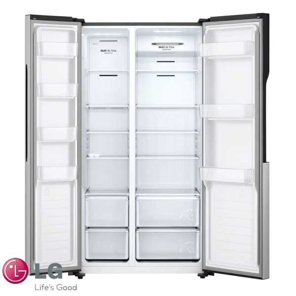 Refrigeradora LG Side by Side Sin Dispensador 508 Litros Inverter GS51BPP