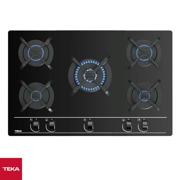 Encimera a Gas Empotrable TEKA Vidrio Templado de 90cm GBC 95030