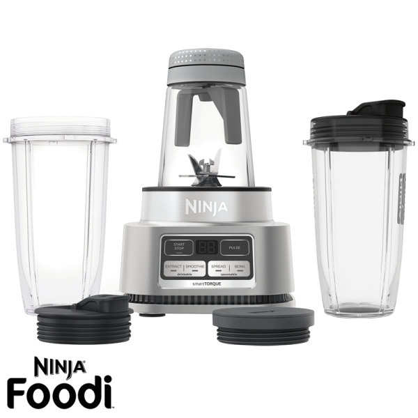 Ninja - Licuadora personal para batidos, licuados, preparación de alimentos  y licuar alimentos congelados, con base de 700 vatios y (2) tazas de 16