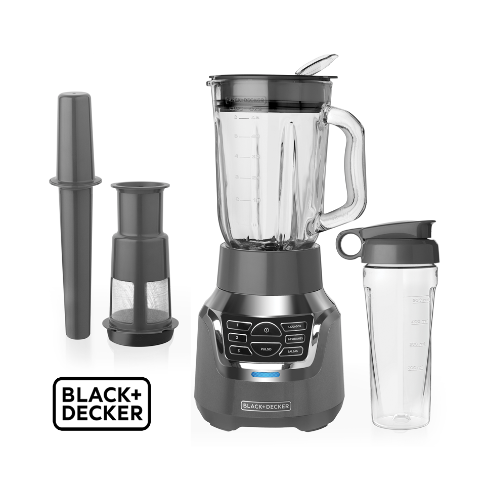 Licuadora Black + Decker Jarra de Vidrio 900 Watts 3 Velocidades BL1350G